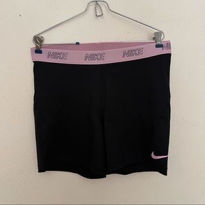 Nike Pro Dri-FIT 4” Shorts Size XL Pink and Black